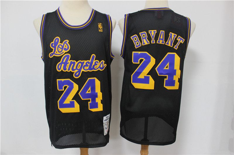 Men Los Angeles Lakers 24 Bryant Black Classic retro Limited Edition NBA Jersey